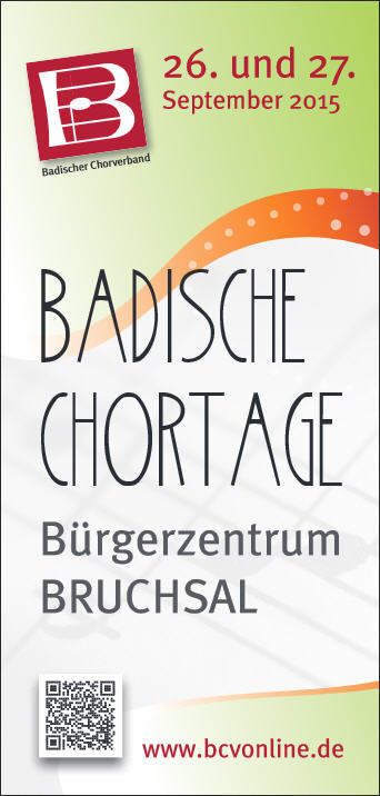 Programmheft Badische Chortage 2015